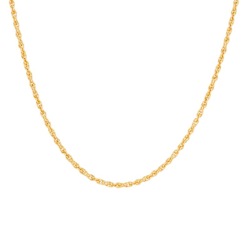 Collier maille torsadée or jaune 11.85g Comme neuf -  reconditionné disponible sur Gemme Les Bijoux